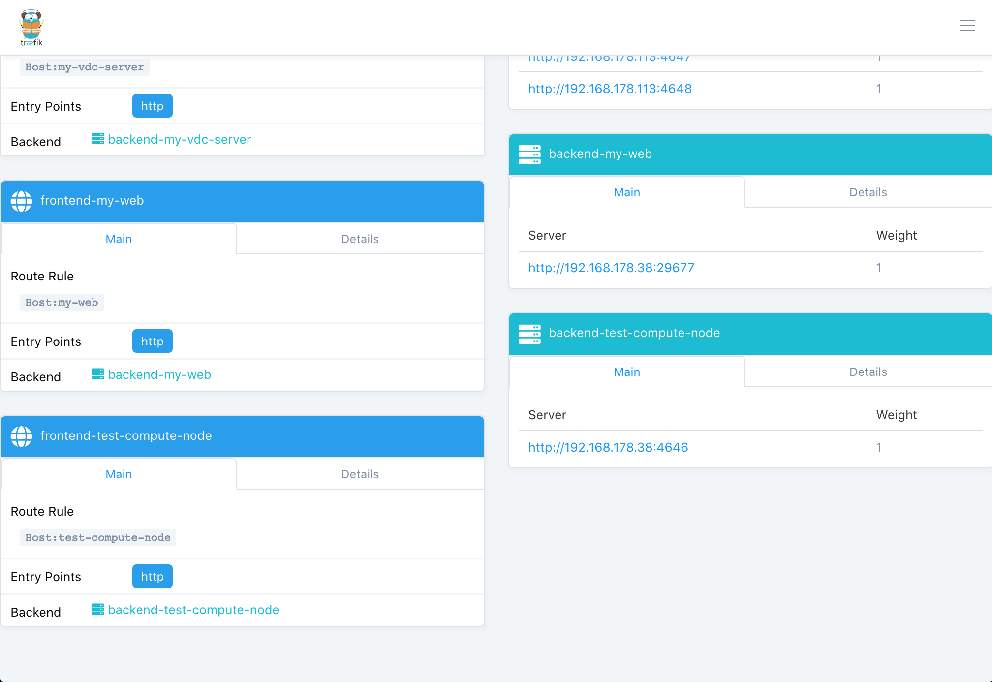 Traefik Services